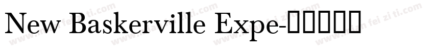 New Baskerville Expe字体转换